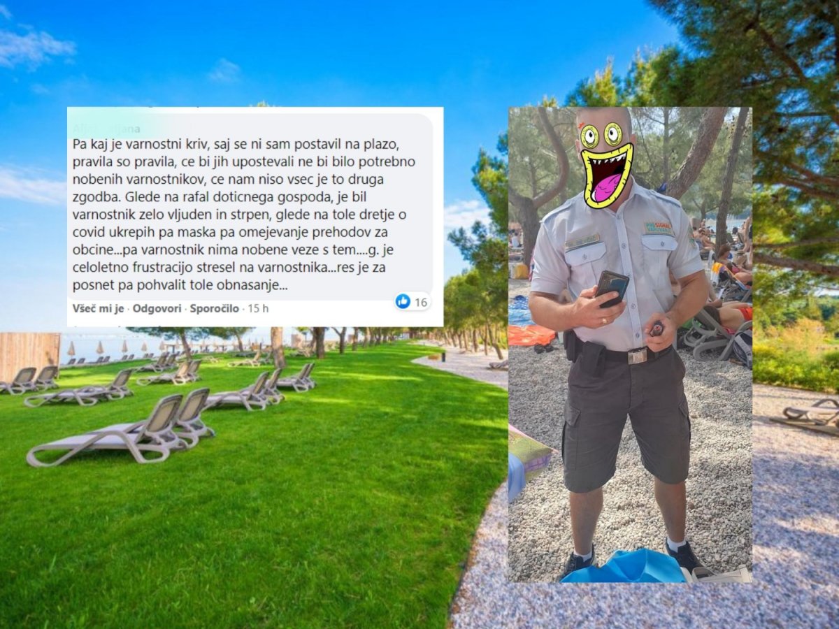 JE VARNOSTNIK S STRUNJANSKE PLAŽE DOBIL ODPOVED Mnogi so mu stopili v